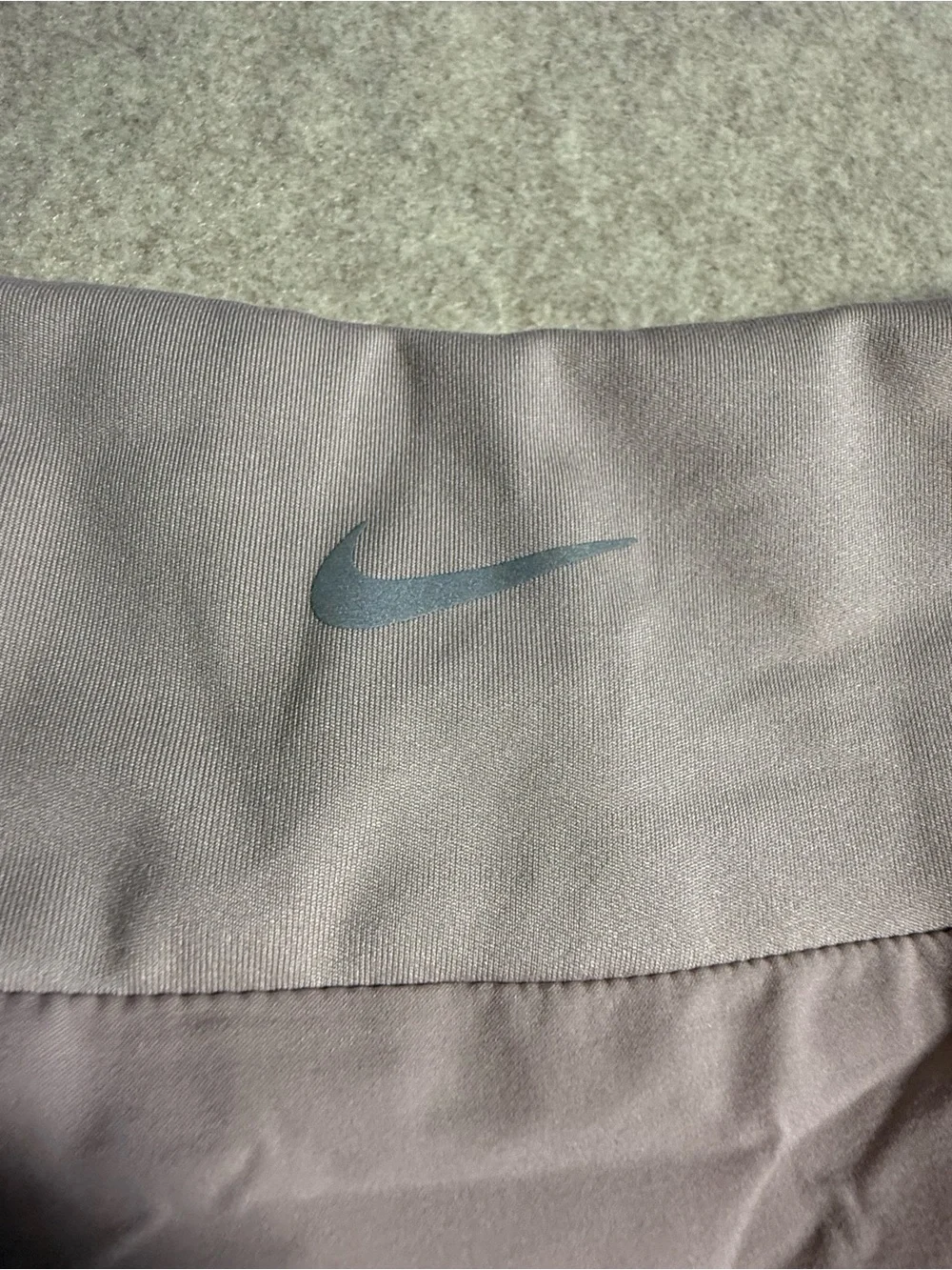 Nike Women's High-Waist Athletic‎ Shorts — Light Beige